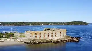 Fort Popham and Boothbay Harbor By Drone Maine Coast