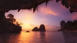 Krabi Relaxation Aerial Scenery with Calm Music