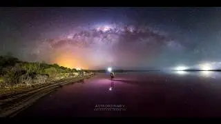 Pink Lake Panorama using Microsoft ICE (Processing Timelapse)