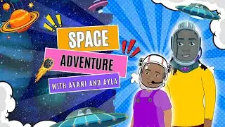 Avani & Ayla's Epic Space Adventure 🌌 | Solar System Tour!  | English Stories | Learning Stories