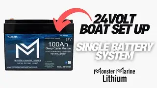 24V LITHIUM SINGLE BATTERY SET UP - MONSTER MARINE LITHIUM