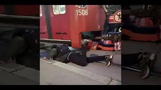 Unfall-Drama in Wien: Mann ger&auml;t zwischen Bim-Waggons