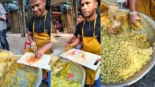 Unique Street Food Masala Jhal Muri Wala !! Famous Rubel Vhaiyer Jhal Muri Makha Bangladeshi Food