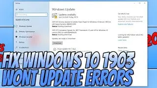 FIX Windows 10 1903 Wont Update Errors Tutorial | Install Windows 10 May 2019 Successfully