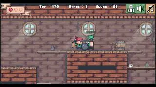 Pirate Kaboom - classic retro 2D platformer action game