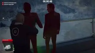 Accident fall kill using emetic gas grenade by Agent 47....