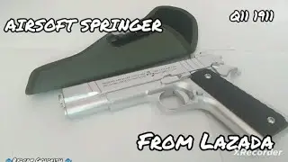 Q11 autoslide lock Airsoft Springer from Lazada (Jelo store 1) Redcap Goldfish Pellet gun review