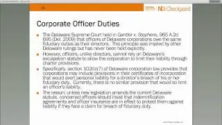 Director Duties in the Zone of Insolvency