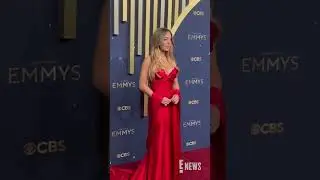 Sydney Sweeney arrives to the 2025 #Emmys.