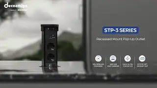 Recessed Mount Pop-Up Outlet Countertop Sockets - STP-3 Series