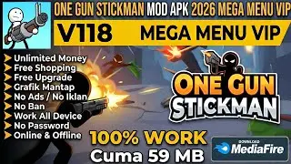 LINK MEDIAFIRE! One Gun Stickman Mod Apk V118 Terbaru 2026 | No Password & No Ads