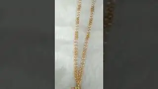 Impon doller with pearl double line chain