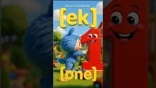 1 to 10 Counting for Kids |  Song and Animation | Ek se Dus tak Ginti#shorts  #moonkidsstories