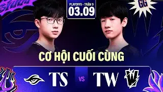 TS vs TW (BO5) | CƠ HỘI CUỐI C&Ugrave;NG | VCS 2023 HO&Agrave;NG H&Ocirc;N - PLAYOFFS TRẬN 9 | 03.09.2023
