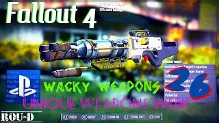 Fallout 4 - WACKY WEAPONS - UNIQUE CREATIONS - Experiment 23A, Revolver Rifle, and more!!