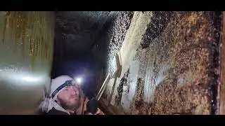 Wow Mining a 100 year old hotel grease duct.