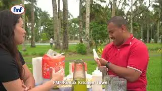 FMF Hibiscus Serviettes and FMF Rollux Kitchen Towel