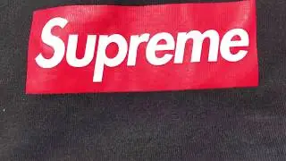 Supreme red on black box logo t shirt fake review