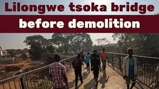 Lilongwe City, Malawi (Tsoka Market Bridge before demolition) - Walking Tour 4K