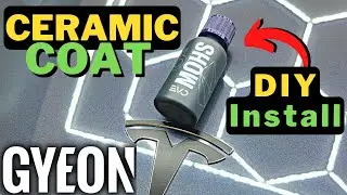 DIY Ceramic Coat ⚡️Tesla Model Y - Model 3 🔥 Gyeon MOHS EVO Install & Review