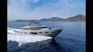 Princess Y85 Motor Yacht fly through animation