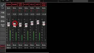 X32 Edit Customized For Mixing The Show Using DCAs