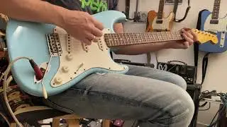 Part 1 Fender Postmodern Relic Strat Daphne Blue for sale at www.meisteredeguitars.com