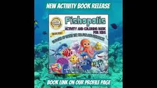 Fishopolis Under the Sea Activity Book for Kids #learningthroughplay #fyp #fun #coloringbook #fish