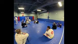 Mounted triangle from side control 