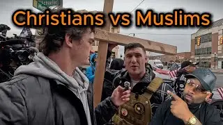 Христианские протестующие в Дирборне, штат Мичиган, борются за то, чтобы Америка не была захвачен...