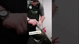 Saving a golf grip