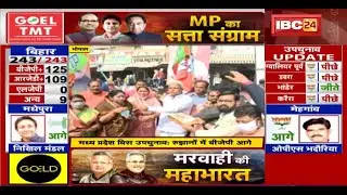 MP By-Election Result 2020 Live : रुझानों में BJP आगे | BJP कार्यकर्ता मिठाई बांटकर पटाखे फोड़ रहे