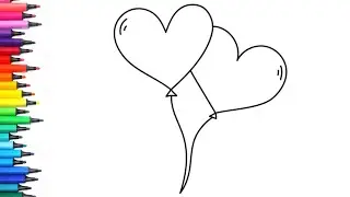 How To Draw Heart ❤️❤️ 💙 💜 💖 | Valentine Day Drawing ❤️ 