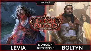 Blood luck! Levia (Shadow Brute) vs Boltyn (Light Warrior). Blitz. Flesh and Blood TCG gameplay.