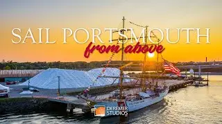 Sail Portsmouth 2019 From Above - 4K Drone - Portsmouth, NH