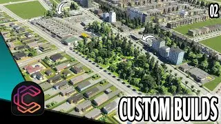 I Built a Custom Shopping Center,  Education Campus and a Park in Cities: Skylines 2 - HC (#2)