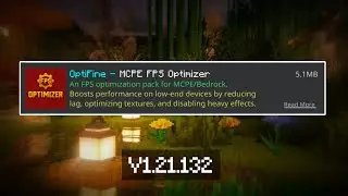 🚀 Extreme FPS Boost for MCPE 1.21+ | Best OptiFine Alternative (No Lag)