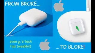 Wired to Wireless Charging Apple AirPods Case Conversion!
