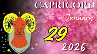 CAPRICORN ♑😲 : A Narrow Gap Is Opening In Your Routine, Use It To Change Course 🎁 January 29 2026