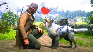 Cute Dogs In RDR2: This is Why It Is The Most Realistic Gamer Ever #Shorts