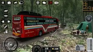 Village bus driving game off road bus simulator