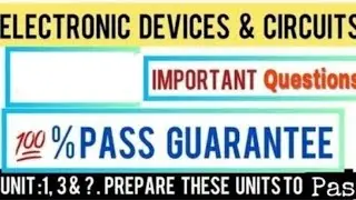 edc important questions | 100% pass | eee | department
