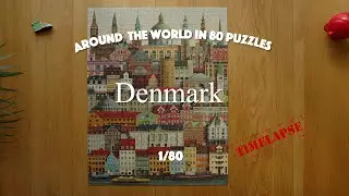 Around the world in 80 puzzles - 1/80 - Denmark -  Copenhagen 1000pcs by Martin Schwartz - Short