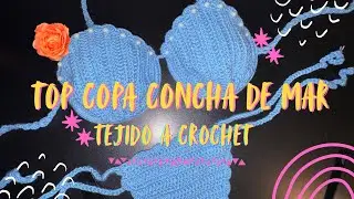 Crocheted seashell bikini top 🐚 🌊 🧶✨ mermaid bikini top