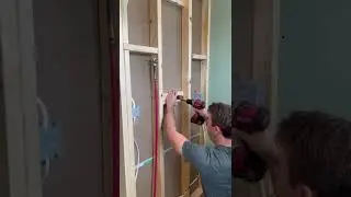 Installing a shower valve using #pex #shorts #plumbing #diy #bathroom #shower #remodel #renovation