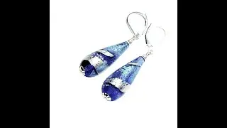 murano aqua swirl teardrop video