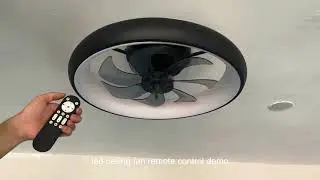 Dimmable Ceiling Fan With Led Light And Remote