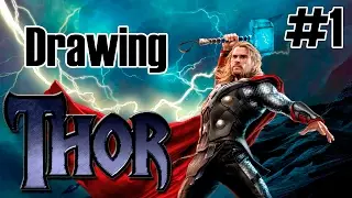 Dibujando a Thor  (Parte 1)/ Drawing Thor  (Part 1)