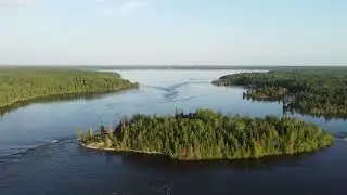 Manitoba. The beauty of Manitoba's places from the drone with relaxation music