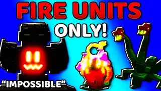 Surviving with FIRE UNITS Only in Garden Tower Defense..